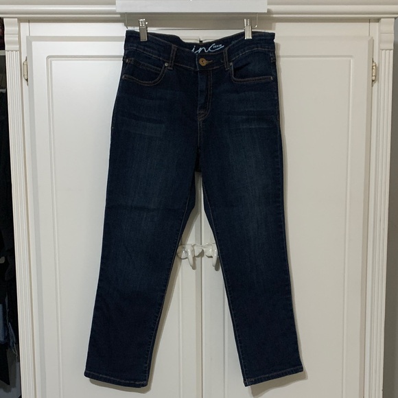 INC International Concepts Dark Wash Ankle Jeans - Picture 1 of 6